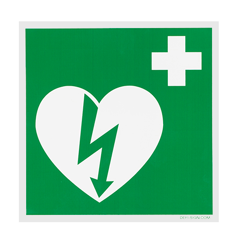 AED sticker